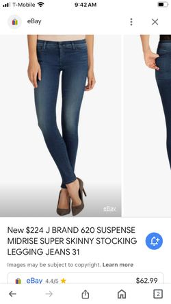 A Brand Skinny Jeans J BRAND SUSPENSE MIDRISE SUPER SKINNY