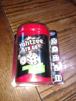 Yahtzee to go board game