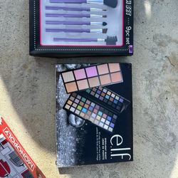 Brand new Makeup brushes and Makeup pallet
