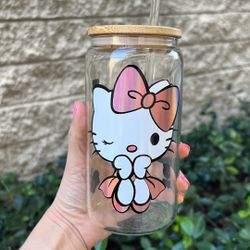 Hello Kitty Glass Cup