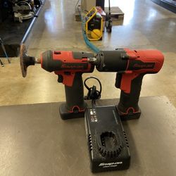 Snap On Torque Wrench & Polisher w/ 2 Batteries & Charger FIRM!!