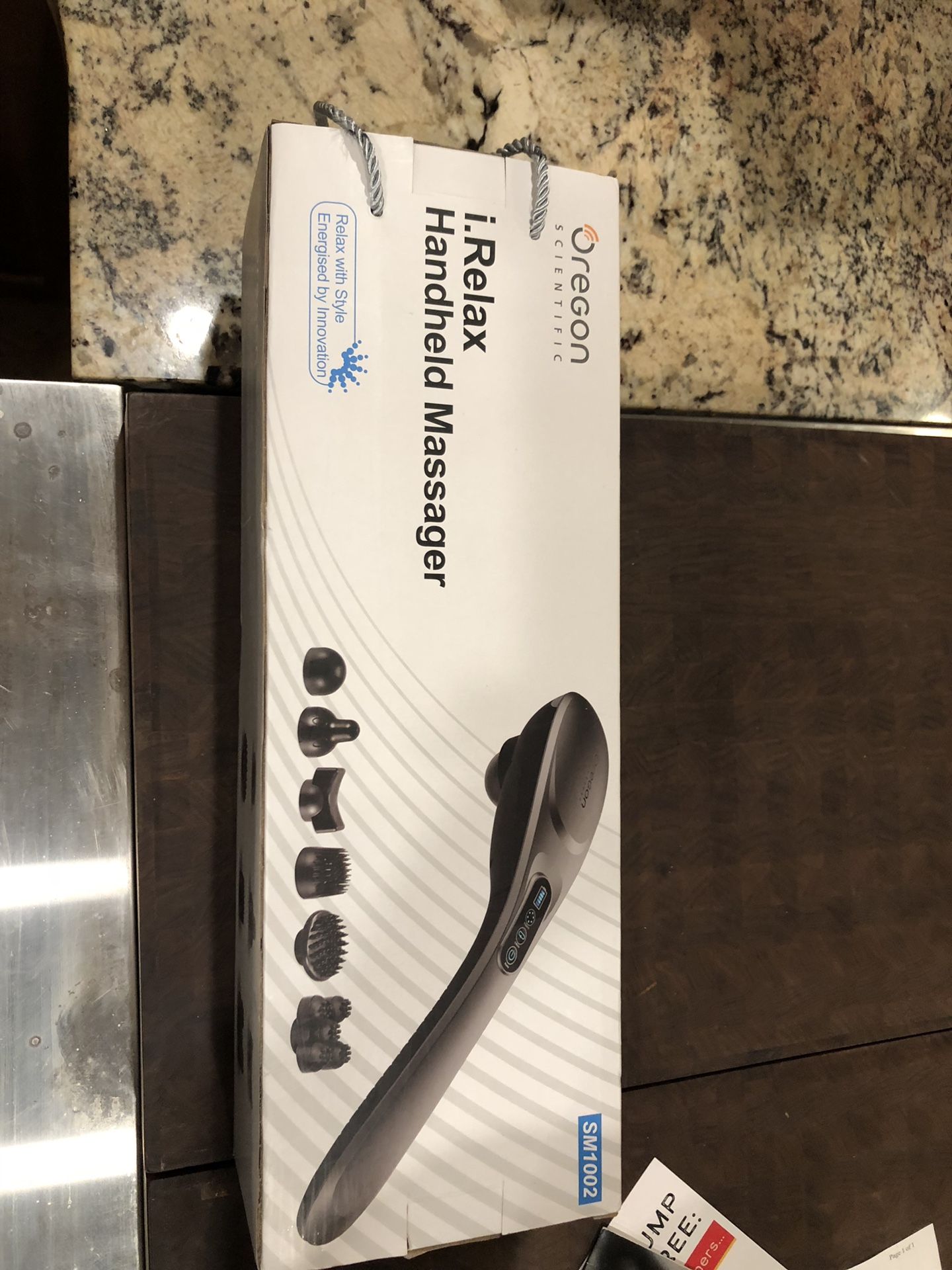 I.Relax handheld massager Oregon Scientific cordless and rechargeable
