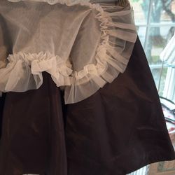 Black  Satin  Halloween Costume 