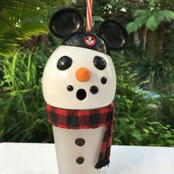 Disney Parks Snowman Lights-Up Tumbler Sipper Cup