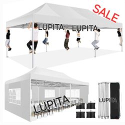 10x20 HEAVY DUTY Canopy Tent With Side Walls Gazebo Wedding Party Pop Up Tent Canopy- (FOR SALE) Carpa