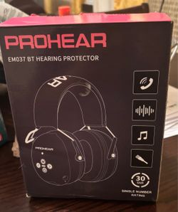 PROHEAR EM037 Bluetooth Hearing Protection Earmuffs.