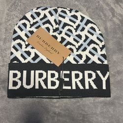 Unisex Burberry Beanie with TB Monogram *NEW*