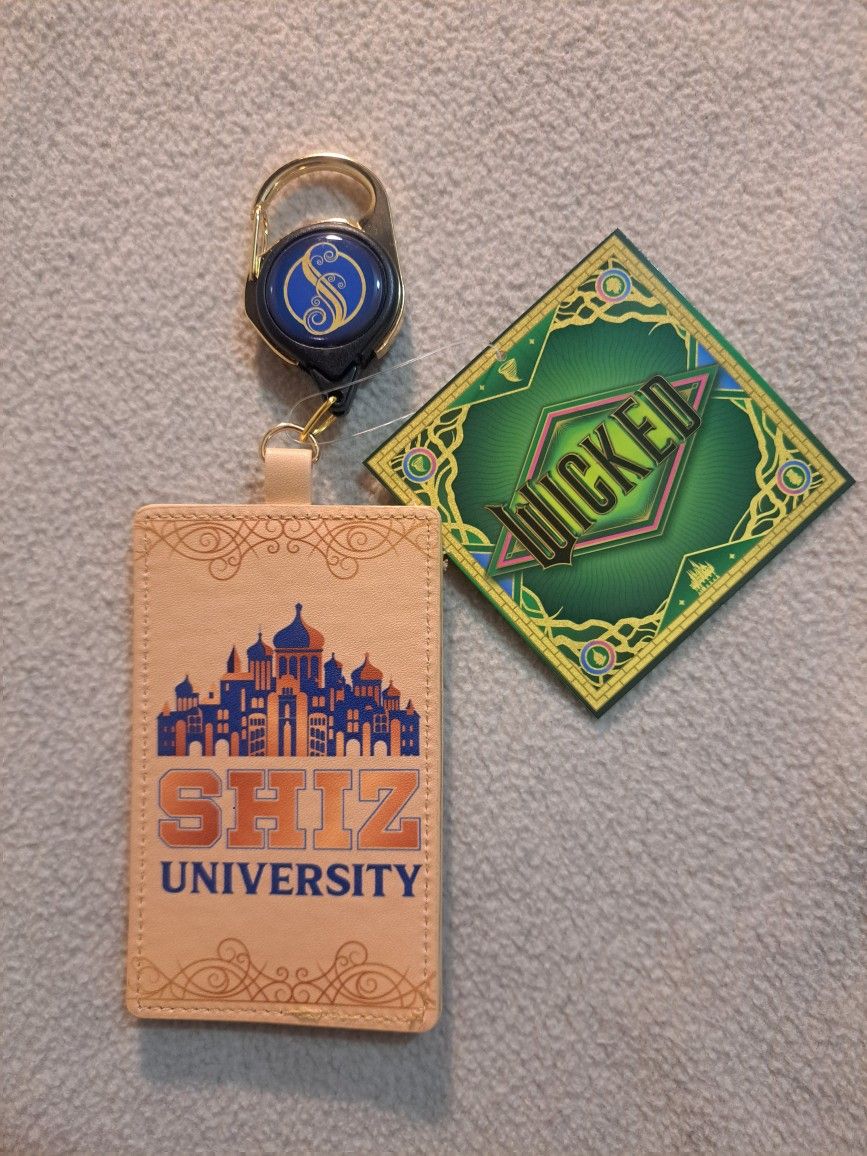 BRAND NEW! "Wicked" Shiz University I.D. Holder with retractable reel