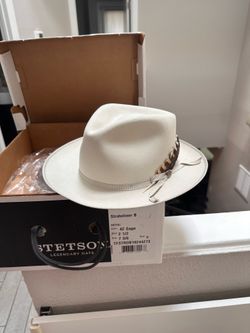 Stetson Stratoliner B Fur Felt Hat 7 3/8 (Royal Sage) w/ Original Box