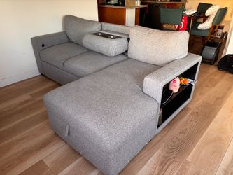 Pull out couch with chaise
