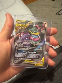 Muk & Alolan Muk GX Ultra Rare 197/214 Unbroken Bonds Holo 270 HP