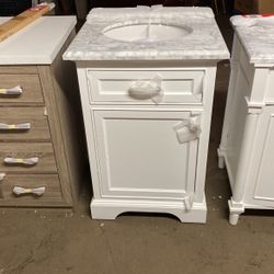24 Inch Marble Top Vanity