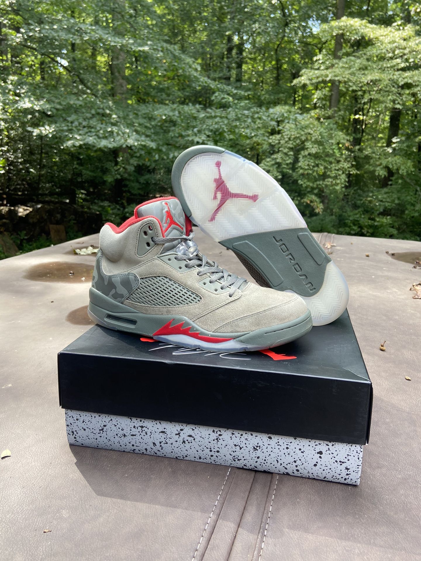 Jordan 5 retro p51 camo with box(STEAL)