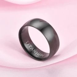 Mens Thick Titanium Ring Size 9