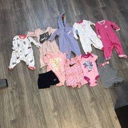 Baby Girl Clothes Nike Bundle Size 0-6months