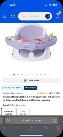 Infantino Music & Lights 3in1 Discovery Seat