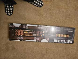 Electric Nonstick Extra Larger Griddle Grill-35" Teppanyaki Grill BBQ with Adjustable Temperature &Insulated Handles for Indoor/Outdoor