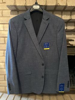 NEW Men's Apt. 9 Sports Coat 48 Regular Slim Fit (Blue)