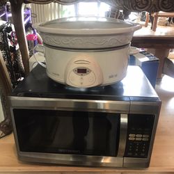 Emerson Microwave And Crock Pot, Individually Priced 