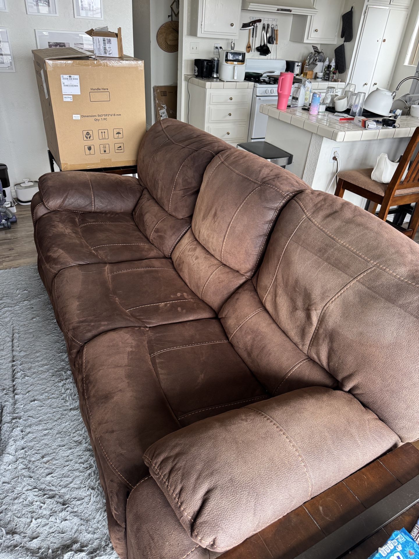 Recliner Sofa And Matching Rocking/reclining Lazy Boy