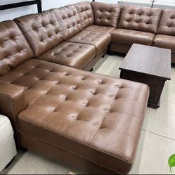 Real Leather Large Sectionals Sofas Couchs With İnterest Free Payment Options 