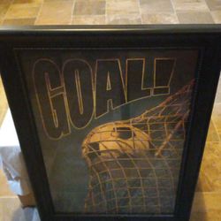 Soccer Goal Picture 21 In By 15 Pure One Metal And Glass New Never Hung Up Excellent Condition