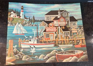 Homer's Landing Paint by Number Painting