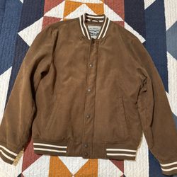 Men’s Levi’s Medium Varsity Bomber Jacket Brown