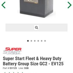 Super Star 6 Volt Batteries 