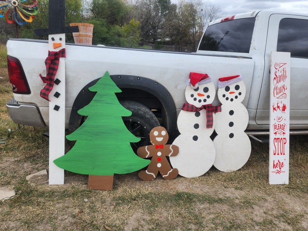 Wooden Christmas Yard Decorations