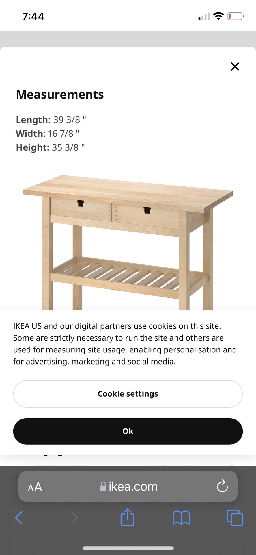 IKEA Kitchen Island Cart
