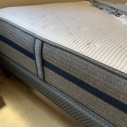 King Serta 13 In Mattress & Box Spring 