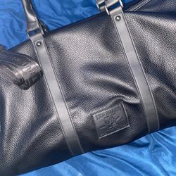 True Religion Leather Duffle Bag