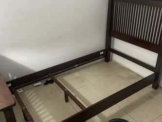 Twin Size Real Wood Bed