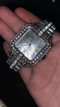 Bussdown Cartier Watch – Diamond Look Case & Band”