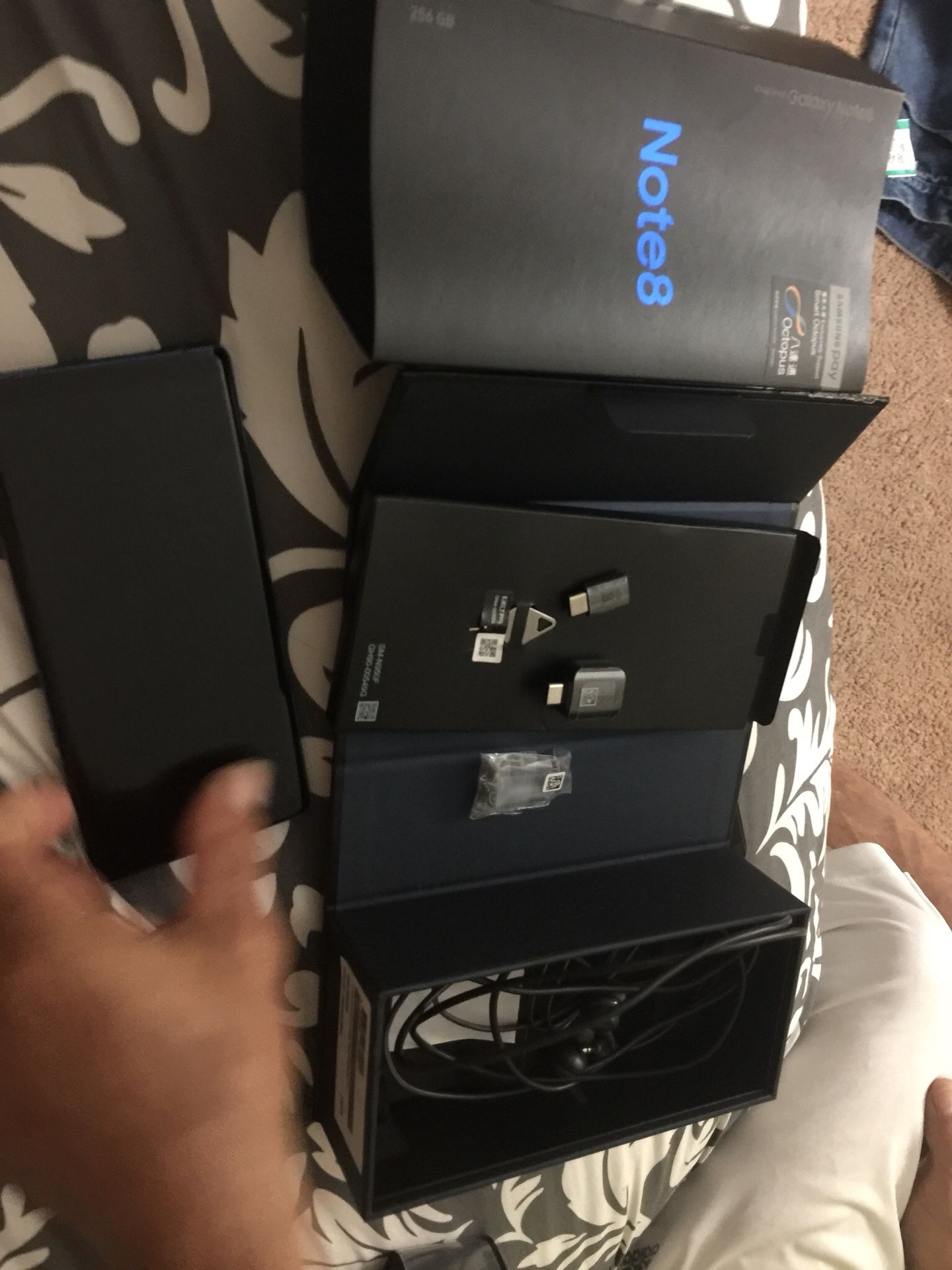 Note 8, unlocked, 256 memory, new never used with everything perfect blue ...