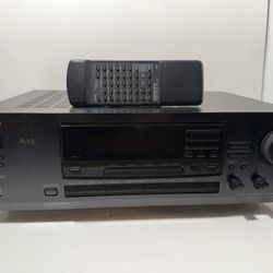 Onkyo TX-SV454 Receiver Vintage Tested And Works, RCA Cables, With Remote