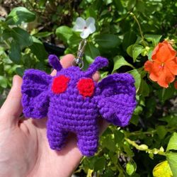 Crochet Purple MothMan Cryptid
Keychain