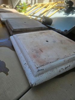 24x24 concrete caps
