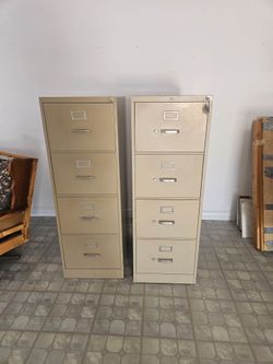 2-Metal Locking file cabinets