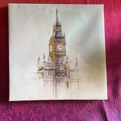 Canvas Print, Big Ben, London, Tower Clock