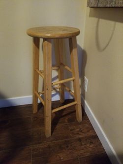 Wood barstool