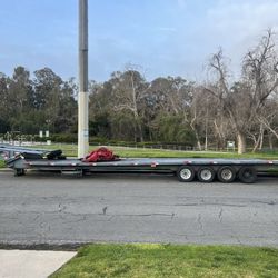 Flat Bed 4 Car Hauler Trailer 53” Feet 