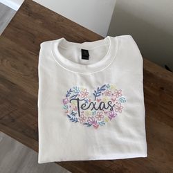 Texas Embroidered Sweatshirt 