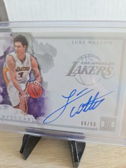 Lakers Luke Walton Certified Autograph Card