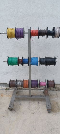 ELECTRICAL  COPPER  WIRE  CABLE  10 GA  -  12 GA  -  14 GA  WHIT  ROLLING  DISPLAY