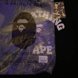 Purple And Black Bape Shirt Size Medium (fits Like Small)