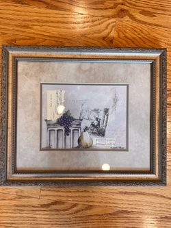Melody of My Love Framed Art Print Gold Tan Neutral Retro