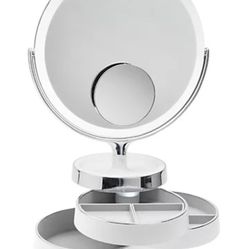 Sharper Image Spa Studio Vanity Plus 10" Mirror with Storage