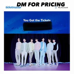 BTS Tickets LA  4 Seats 9/5, 9/6, 9/1, 5/23